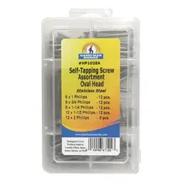 Oval Head Self Tapping Screw Kit SS HP-102  56 pieces HP102
