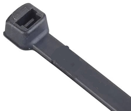 Wire Tie, 14" w/o Mounting Hole, Black, TIRTH-1400, (Ea)