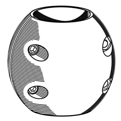 1-3/8" shaft zinc