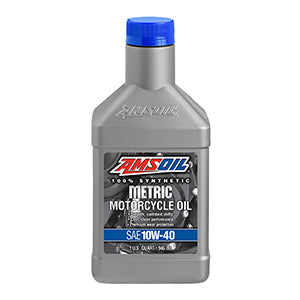 AMSOIL 10W-40 100% Synthetic Metric Motorcycle Oil Qt