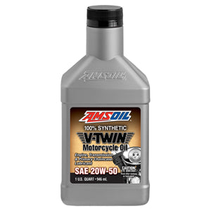 AMSOIL 20W-50 100% SYNTHETIC V-TWIN MOTORCYCLE OIL Qt