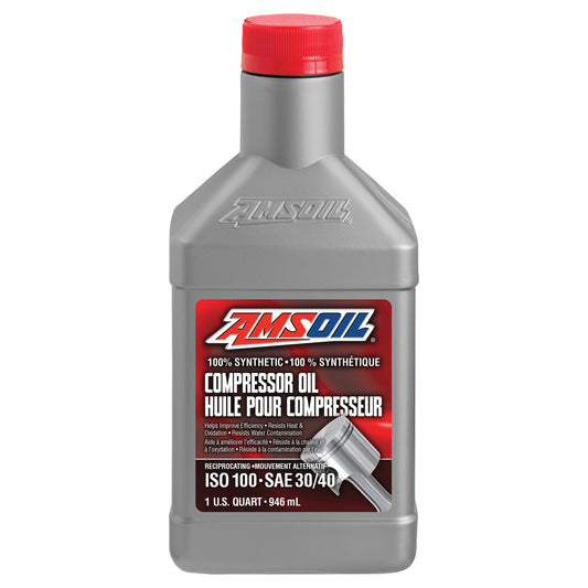 AMSOIL ISO 100 100% Synthetic Compressor Oil Quart
