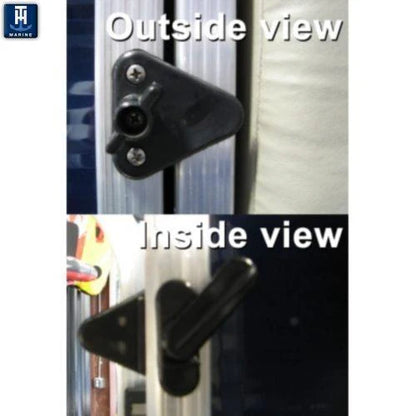 T-H Marine GL-2-DP Pontoon Gate Latch, Grey