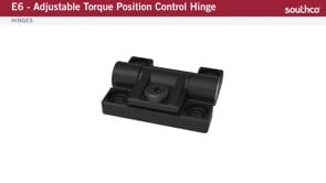 Southco E6-10-301-20 Adjustable Torque Hinge, Black