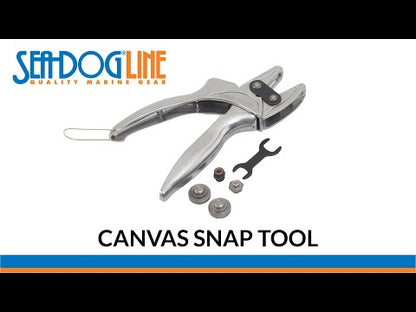 SeaDog 299190 Canvas Snap Tool | Includes Die Wrench & (3) Removable Dies | Aluminum/Steel