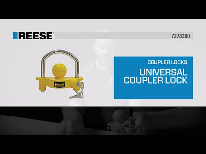 Trailer Coupler Lock, Universal Fit