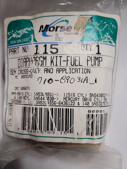 Diaphragm Kit, Fuel Pump, Morse 115