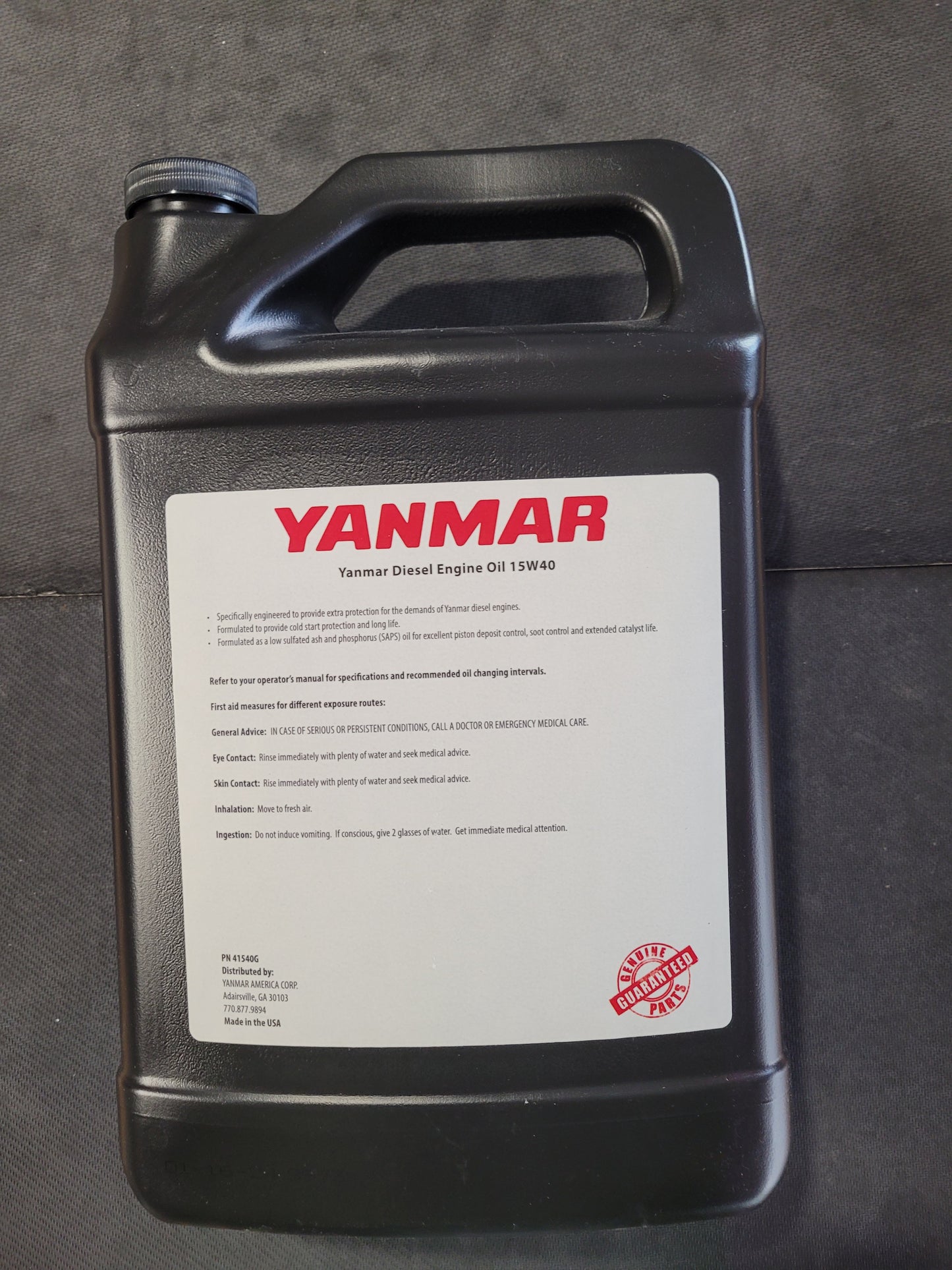Yanmar 41540G Oil 15w40 Gal