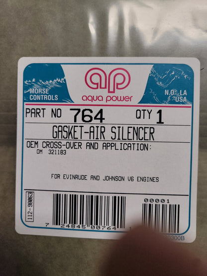 Gasket, Cover, Air Intake (NOS) Aqua Power 764