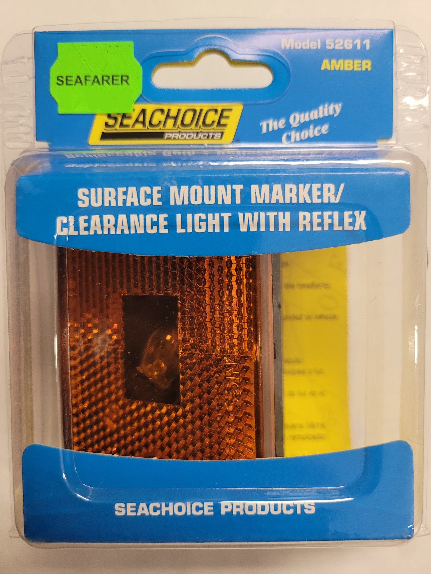 Surface Mount Marker/Clearance Light With Reflex, Amber, 52611