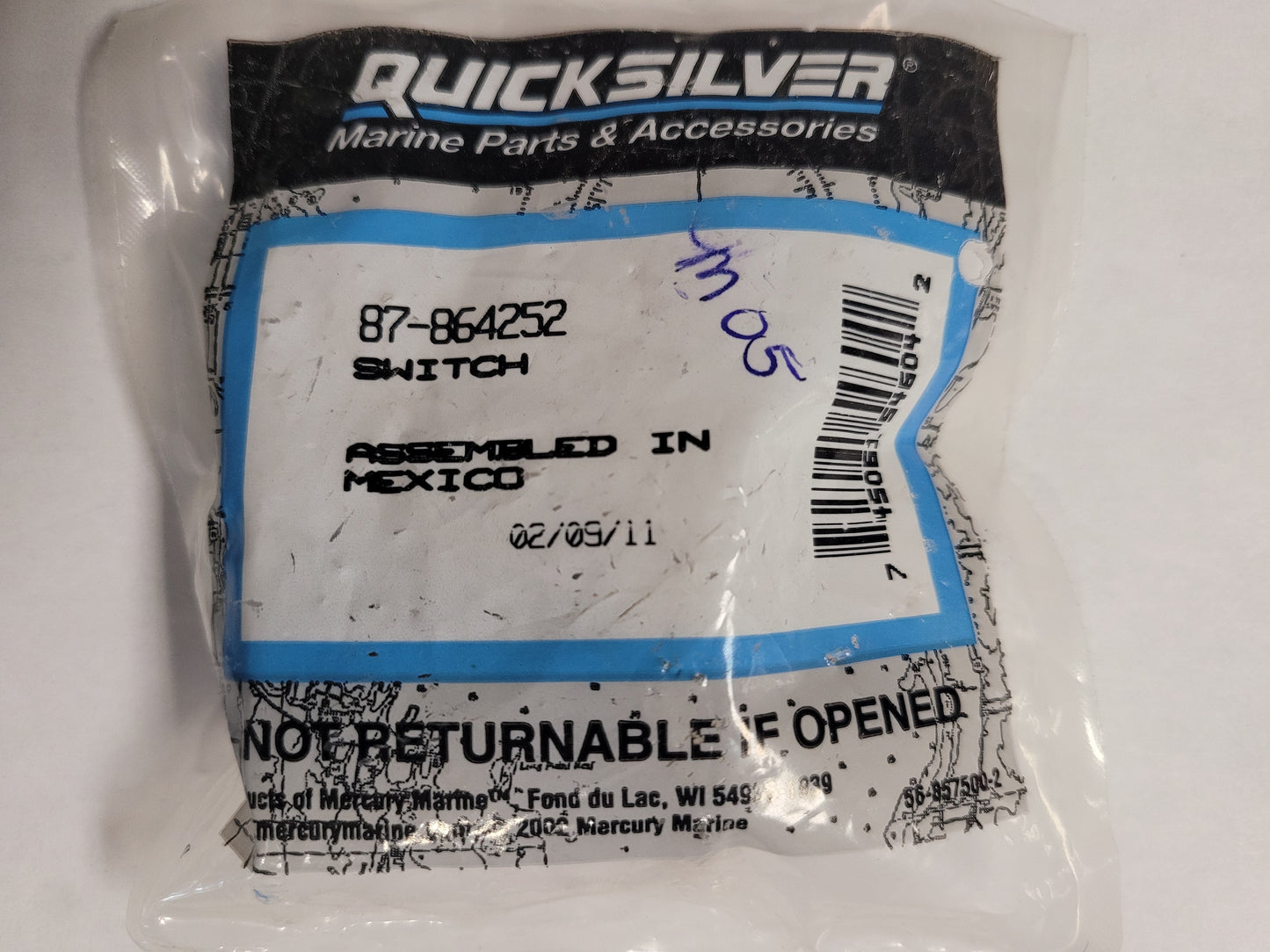 OIL PERSSURE SWITCH, Quicksilver 864252