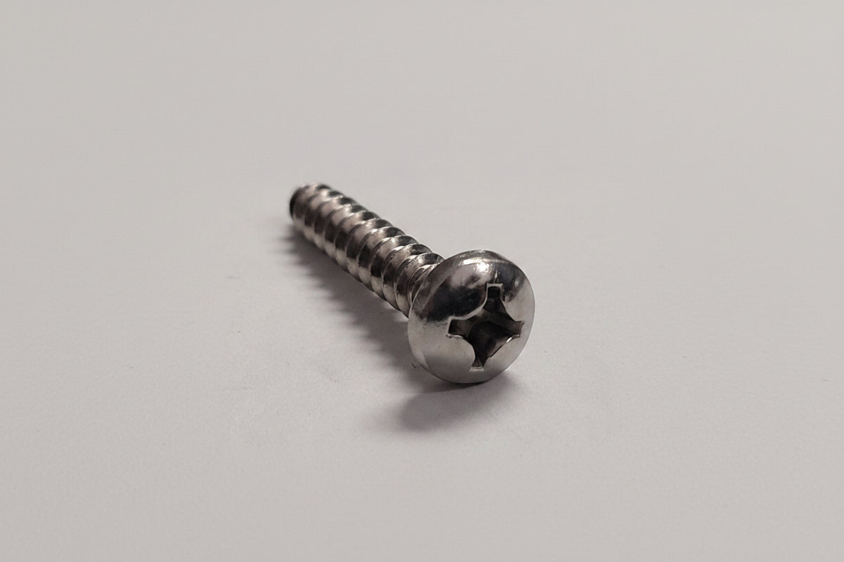 12x1-1/4" SS Pan Head Screw, 4-0201