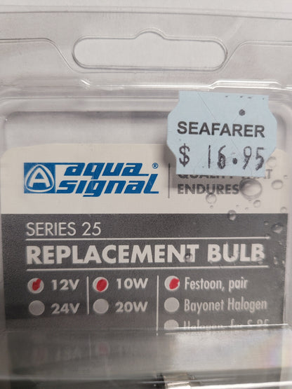 10w, 12vdc, bulb, series 25 Aqua Signal, pair