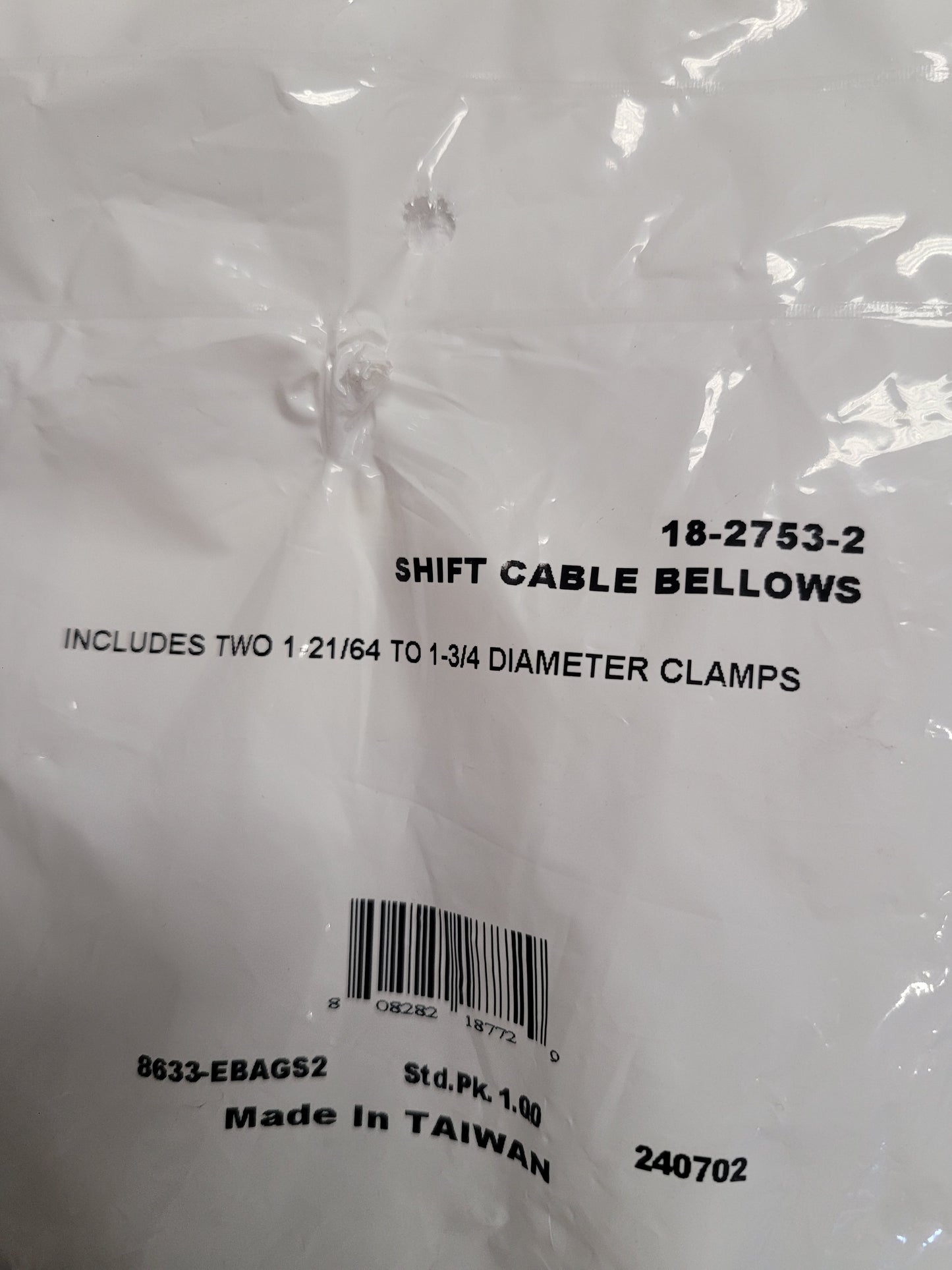 Shift Cable Bellows, Sierra 18-2753-2