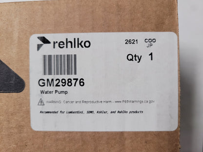Kohler GM29876 Water Pump