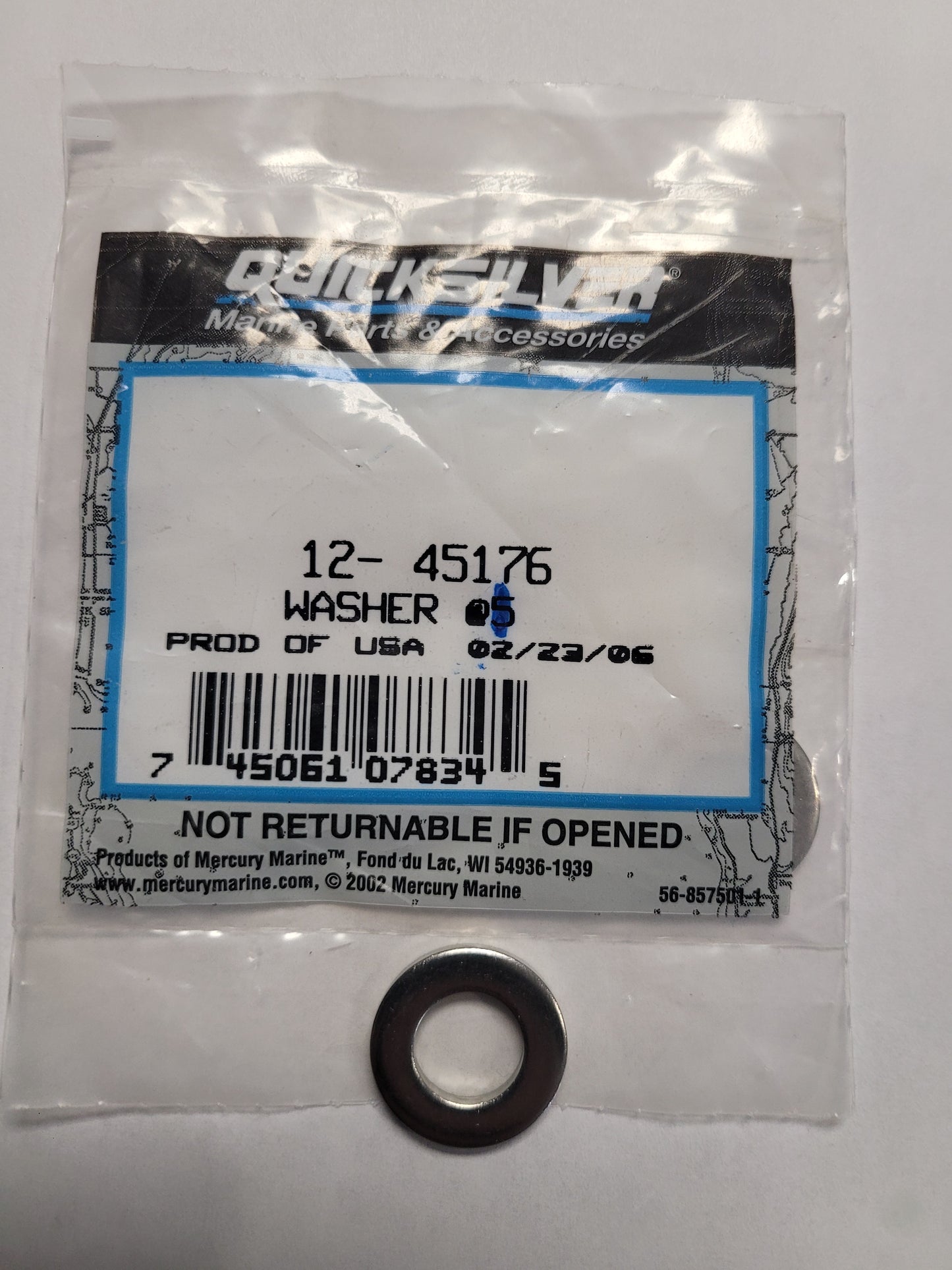 DRVSHT HSG MT BOLT WASHER, Quicksilver 45176