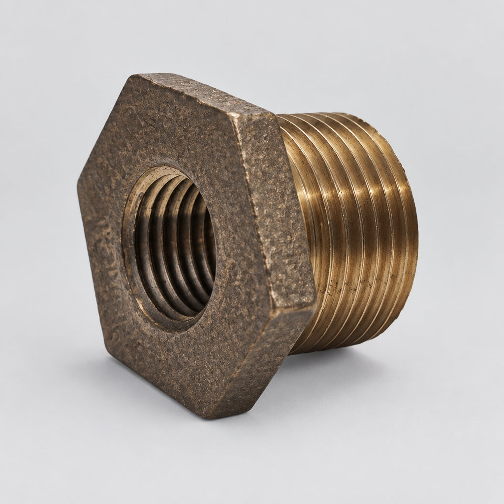 1"mip X 1/2"fip Bronze Hex Bushing, 44512