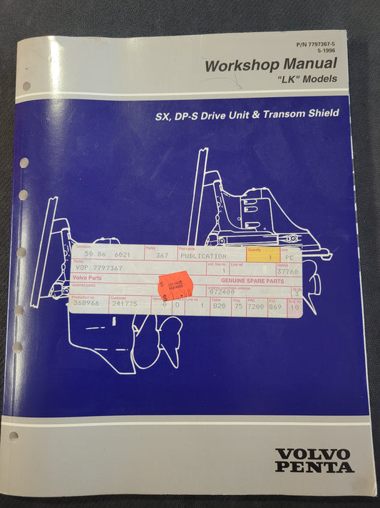 Repair Manual, (NOS) Volvo 7797367