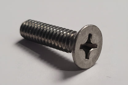 Machine Screw, Flat Head, SS, 1/4"-20x1", 4-2320