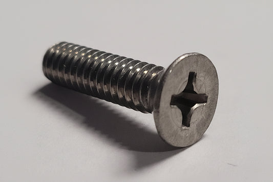 Machine Screw, Flat Head, SS, 1/4"-20x1", 4-2320