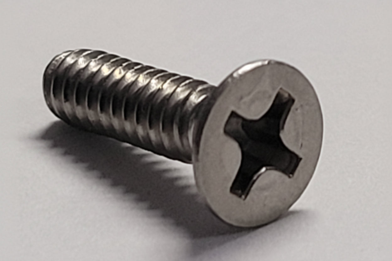 Machine Screw, Flat Head, SS 6-32x1/2"