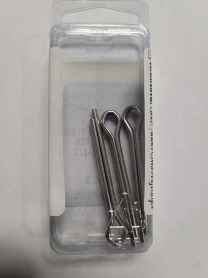 Cotter Pins, Stainless Steel, (5/32”x1-1/2”, 3 Pk) Marpac 7-5090