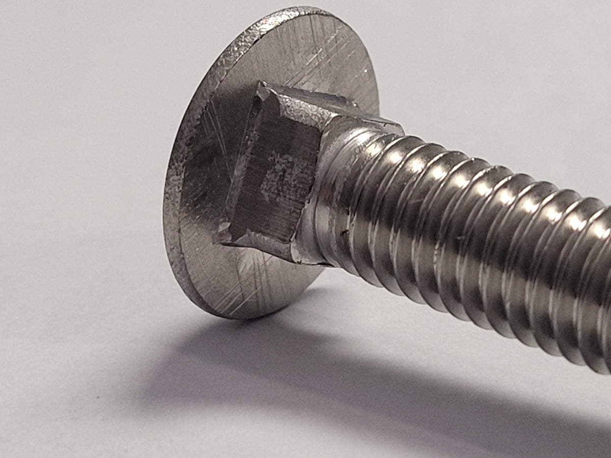 Carriage Bolt, SS, 3/8"-16x4", 4-1069