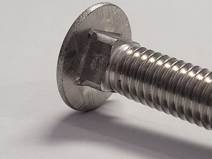 Carriage Bolt, SS, 3/8"-16x4", 4-1069