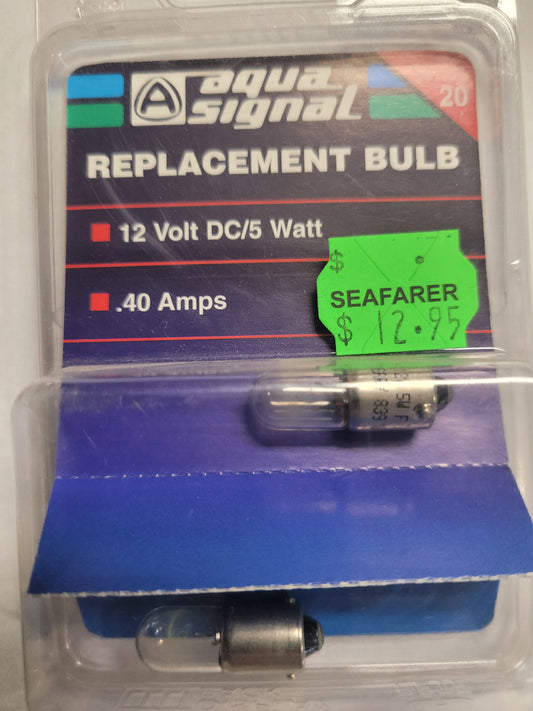 5w Aqua SIgnal Bulb 2pk