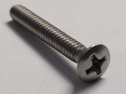 Machine Screw, Oval Head, SS, 6-32x1", 00339