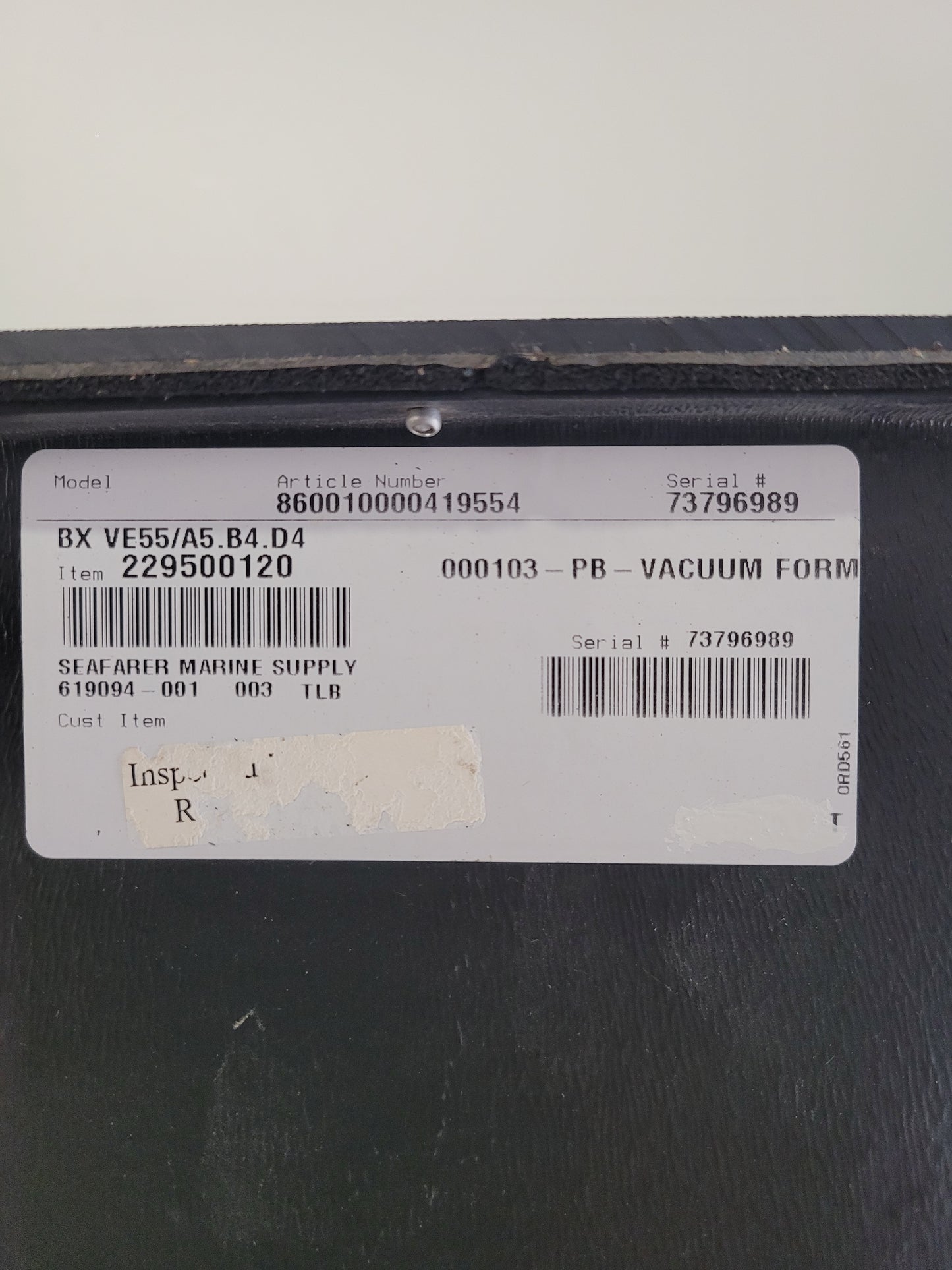 BX VE55/A5.B4.D4 (SPECIAL ORDER ITEM)  Marine Air 229500120
