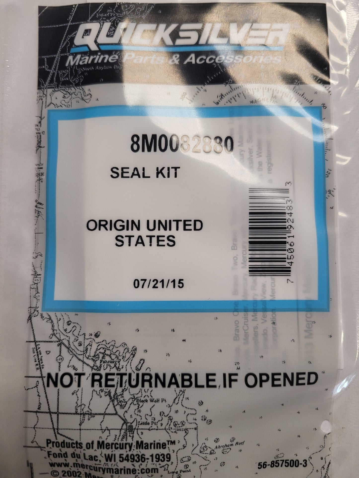Drain Plug Seal, Quicksilver 8M0082880