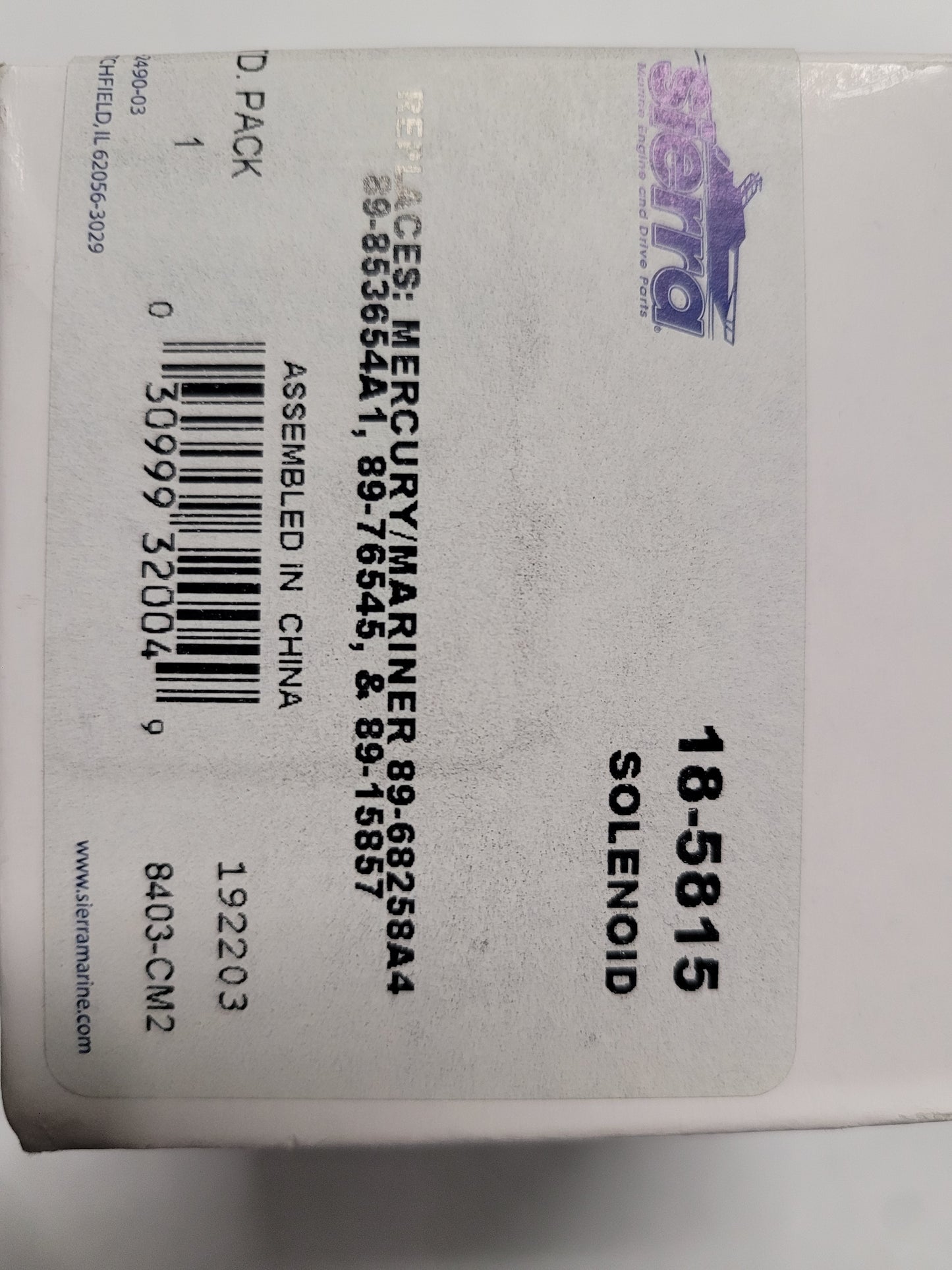 Solenoid, Sierra 18-5815