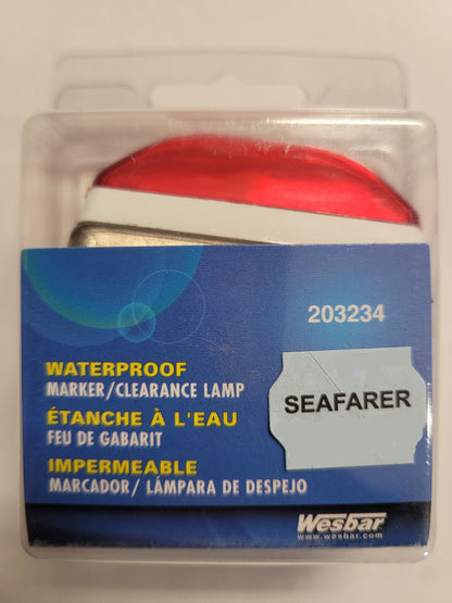 SIDE MARKER / CLEARANCE LIGHT - RED, Wesbar, 203234