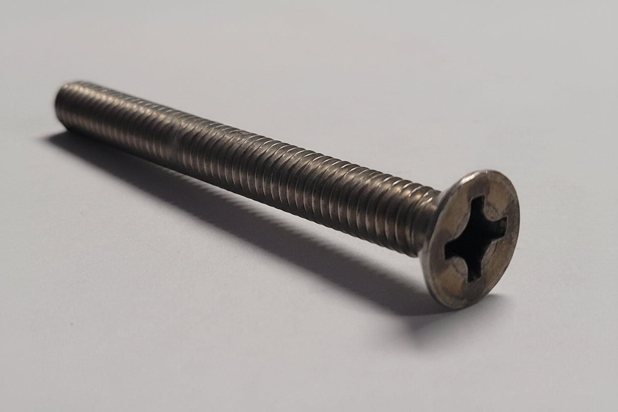 Phillips Machine Screw, Flat Head, SS 5/16"-18 x 3"