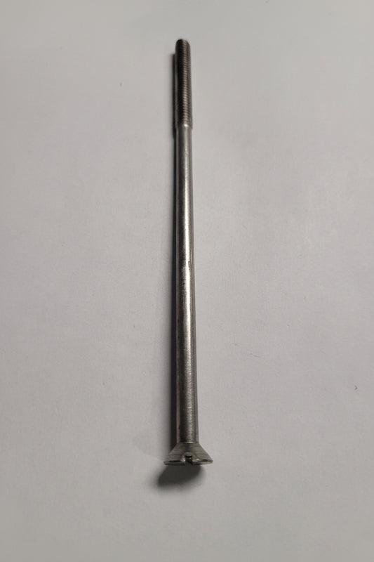 1/4"-20x6" SS Flat Head Slotted Machine Screw, 3781-1/4x6