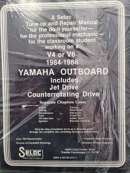 Service Manual, Yamaha Outboard, 84-88 V-4&V-6