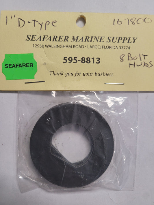 1" ID "D" type spindle washer (pr)