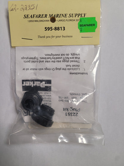 3/4"-16 sae plug kit, Racor 22351