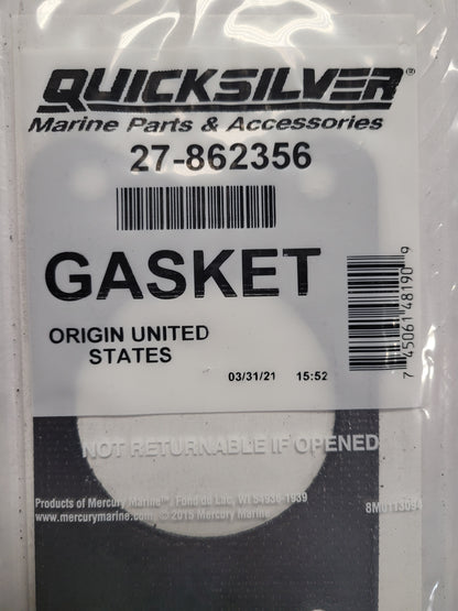Elbow Gasket, Quicksilver 862356