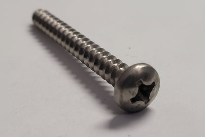 12x2" SS Pan Head Screw, 4-0204