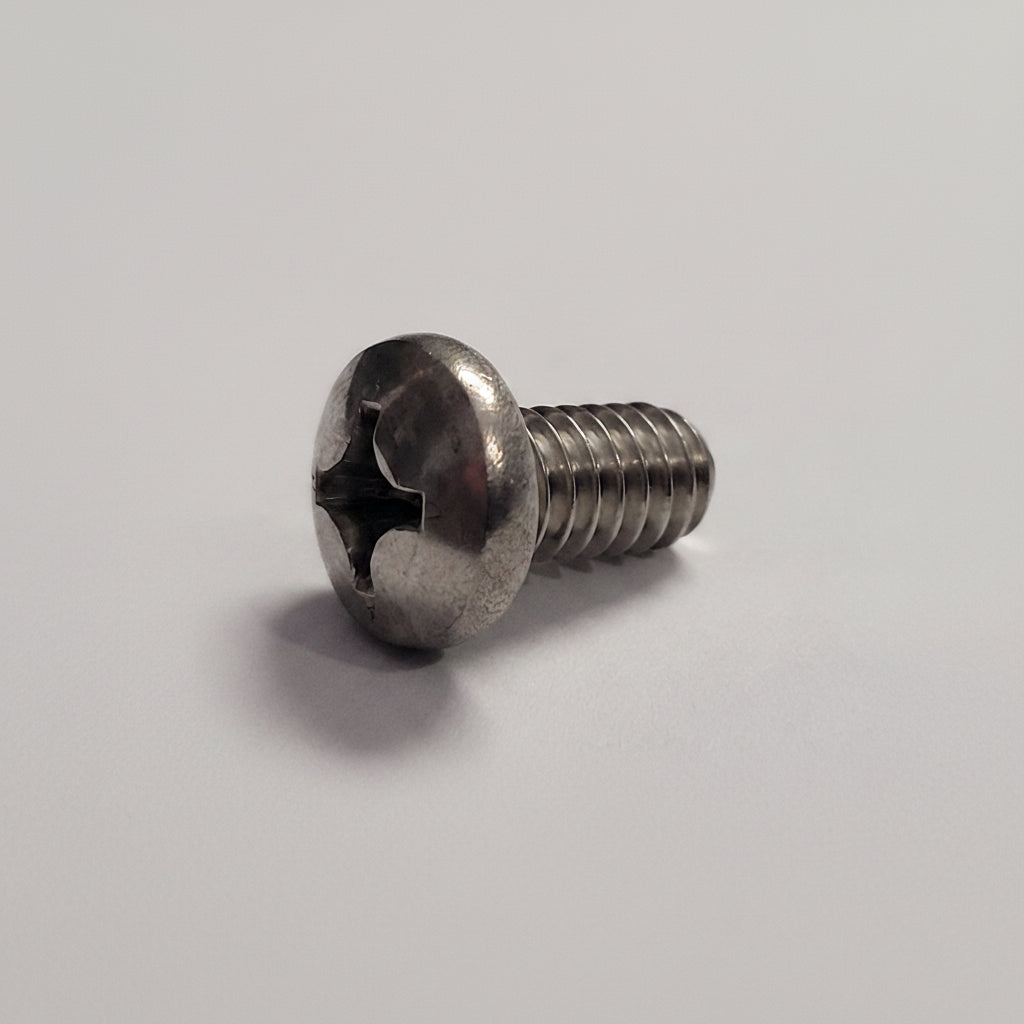 Machine Screw, Pan Head, SS, 8-32x3/8", 00447