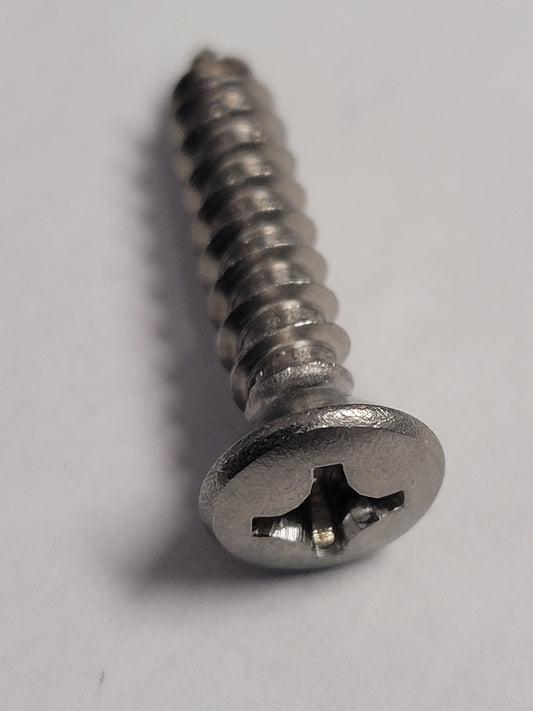 14X1-1/4" SS Oval Screw, 4-0265