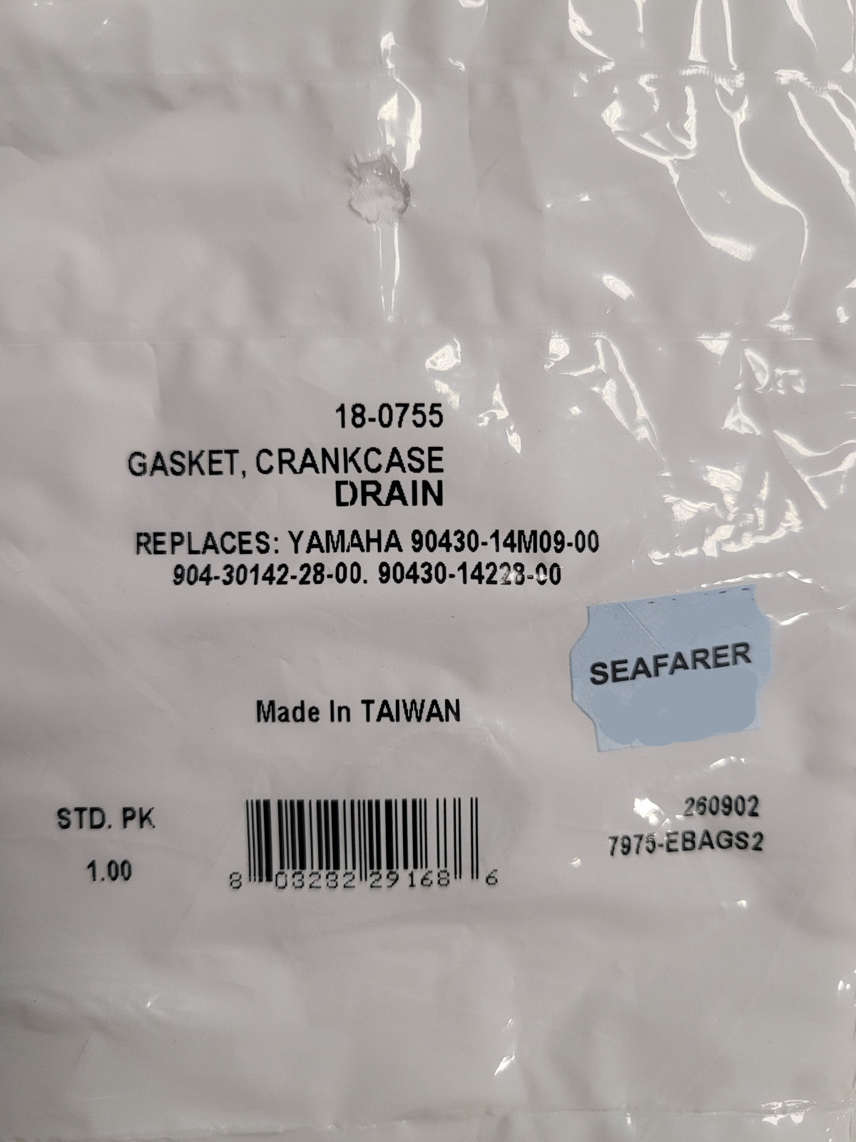 Gasket, Crankcase Drain, Sierra 18-0755
