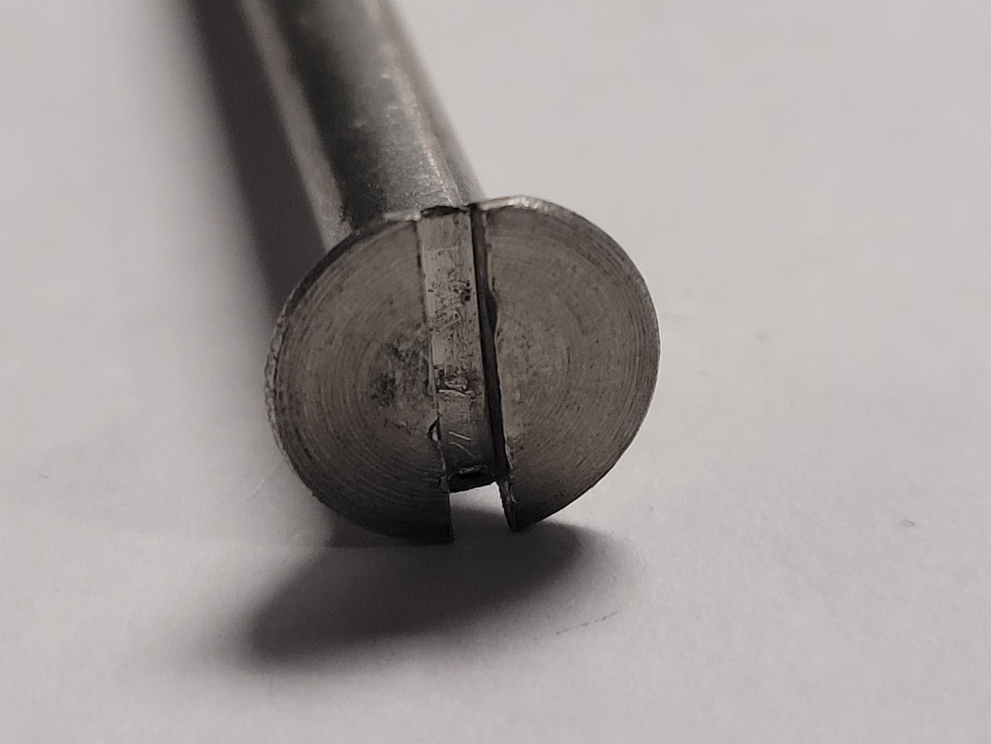 1/4"-20x6" SS Flat Head Slotted Machine Screw, 3781-1/4x6