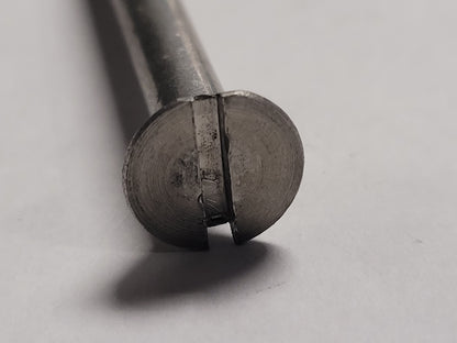 1/4"-20x6" SS Flat Head Slotted Machine Screw, 3781-1/4x6
