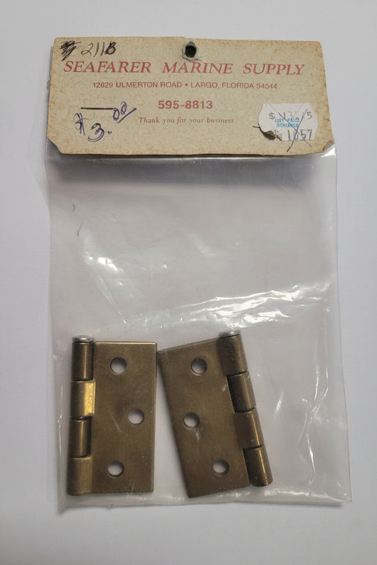 Brass Butt Hinge, 211B **CLEARANCE**