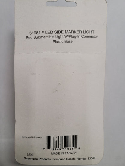 LED red side marker light, Seachoice 51981, (NLA) (Discontinued)