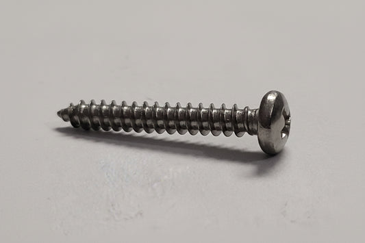 8x1-1/4" SS Pan Head Screws, 4-0182
