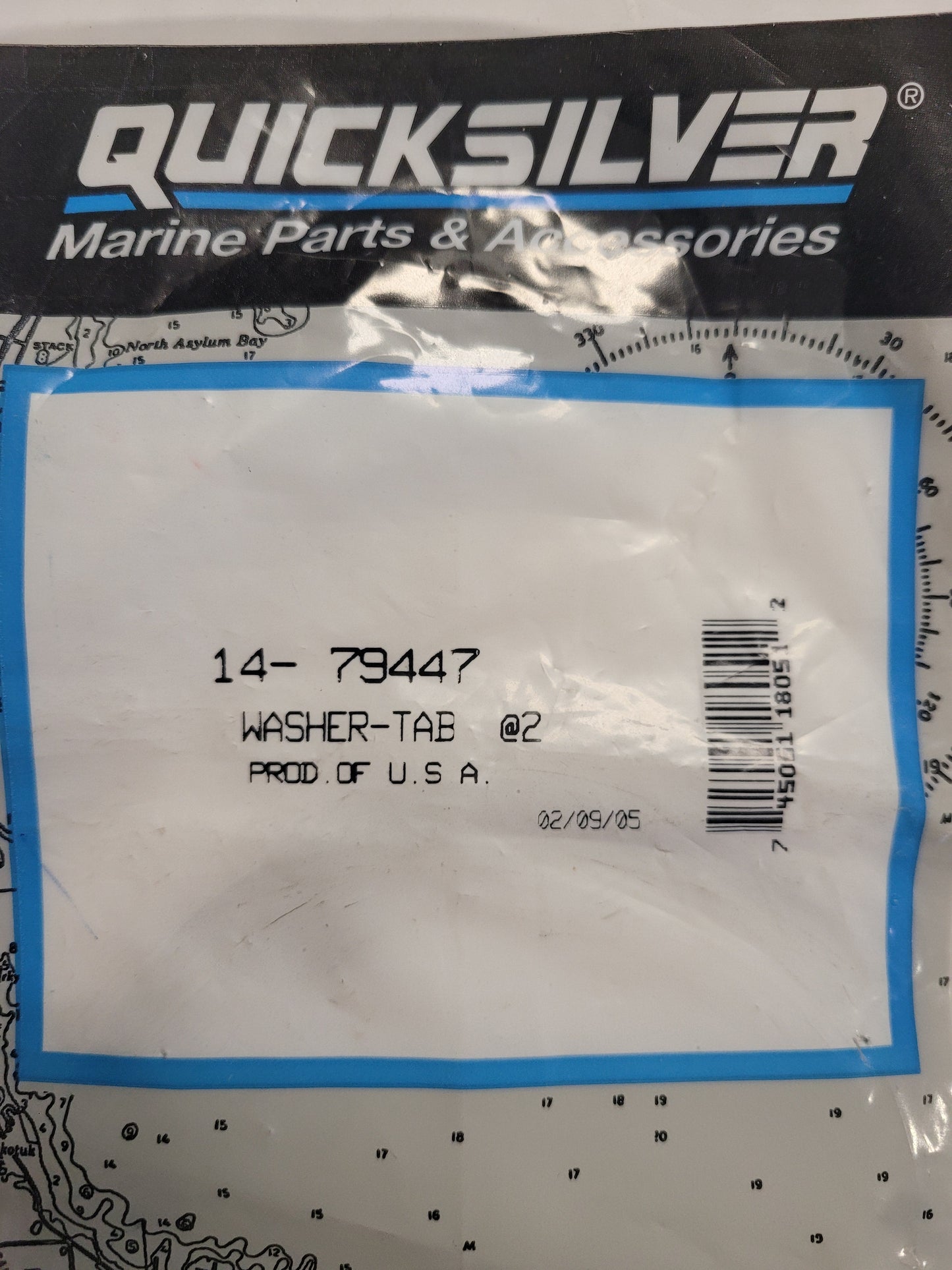 Washer, Tab, Quicksilver 79447